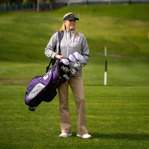 Miniatura 7 de Precise M5 - Juego completo de palos de golf para mujer – Juego completo para diestros con conductor de titanio, SS Fairway e híbrido, hierros de 5