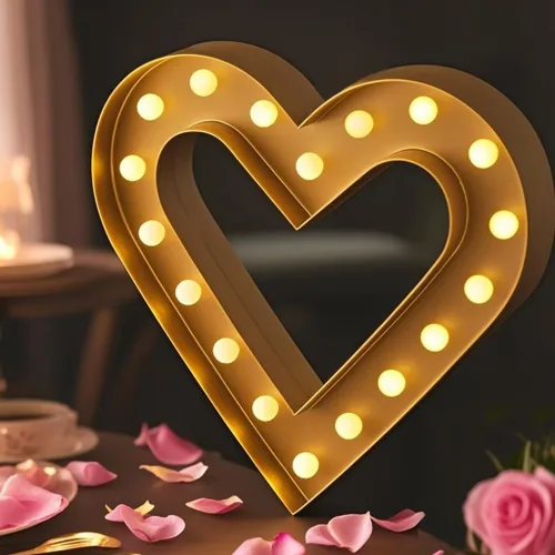 Miniatura 8 de Letrero de amor con luz grande, 16 x 7 pulgadas, para boda, carpa, mesa de boda, decoración romántica y artística de pared para sala de estar