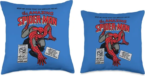 Miniatura 3 de Marvel Amazing Spider-Man - Cojín de cojín de cómic, 16.0 x 16.0 in, multicolor