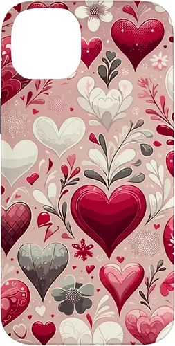 Miniatura 13 de Funda romántica para iPhone 11 Pro Max con corazones encantadores para el día de San Valentín
