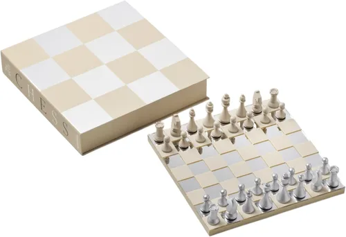 Miniatura 15 de PrintWorks Art of Chess – Juego de ajedrez de madera en blanco y negro con tablero acrílico – Elegante juego de mesa de café para adultos y familias