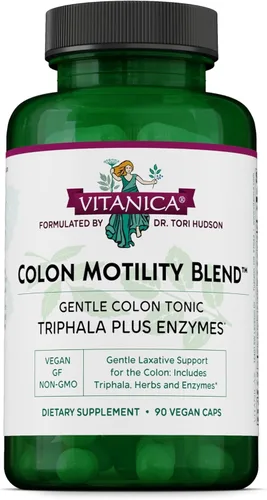 Miniatura 8 de Vitanica, Colon Motility Blend, soporte de colon, vegano, 90 cápsulas