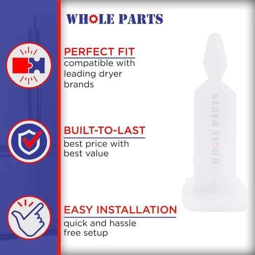 Miniatura 4 de Pestillo de puerta de secadora Whole Parts mejorado # 00491673 – Reemplazo y compatible con algunos secadores Bosch – Reemplaza AP3740824, 1107391