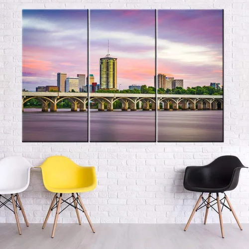 Miniatura 103 de San Antonio Sundown - Impresión en lienzo, paisaje de ciudad de pared grande, paisaje urbano extra grande de Texas, impresión de pared de horizonte
