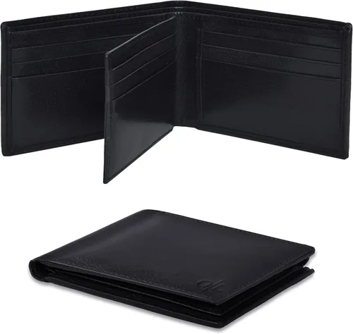 Miniatura 59 de Carteras RFID delgadas para hombres - Cartera de bolsillo frontal de piel genuina