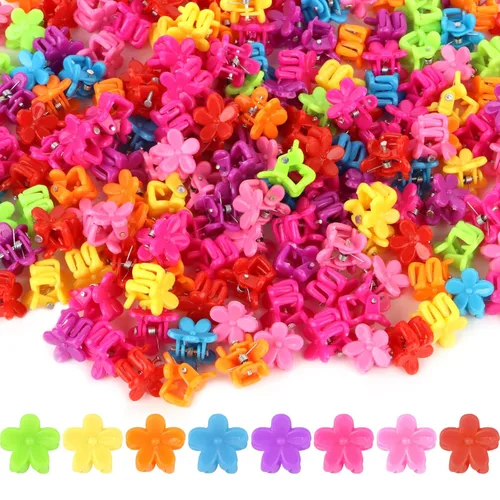 YISSION Accesorios de moda vintage: 200 piezas de mini pinzas de garra en varios colores para mujeres, niños pequeños, niñas y bebés Colores