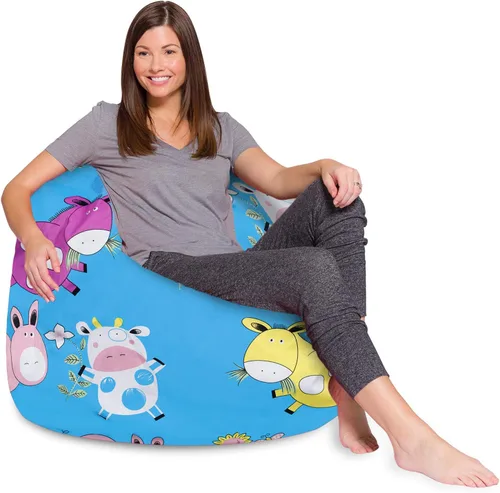 Miniatura 37 de Posh Beanbags - Sillón puff Azul Rey Sólido