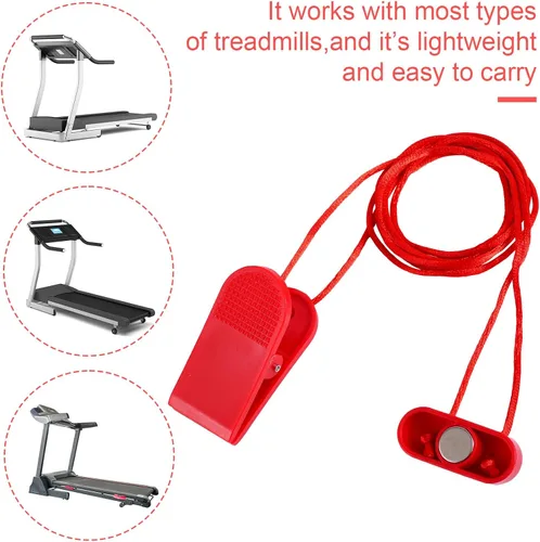 Miniatura 4 de lasuroa 2pcs Universal Treadmill Magnet Safety Keys, 2 Styles Treadmill Magnetic Key Replacement Parts Round Magnetic Safety Switch Running Machine