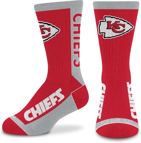 Miniatura 30 de For Bare Feet NFL - Calcetines unisex para niños de la NFL Mvp Crew