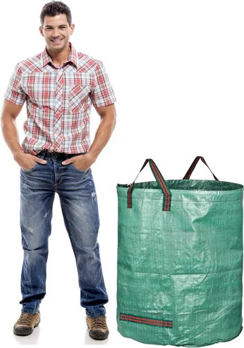 Miniatura 2 de GardenMate Paquete de 3 Bolsas de Residuos de Jardín Reutilizables de 80 Galones (H33, D26 pulgadas) - Bolsas de Residuos de Patio