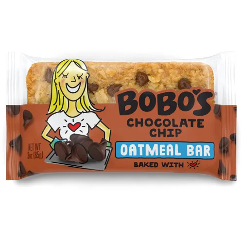 Miniatura 19 de Barritas de avena con plátano y chispas de chocolate de Bobo's, sin gluten, sin OMG, de avena integral, paquete de 12 Barritas de aperitivo Para