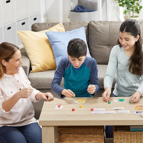 Miniatura 9 de Hasbro Gaming Yahtzee Frenzy Juego de dados y cartas, juego de dados de ritmo rápido, juegos de cartas para familias y niños, juegos familiares