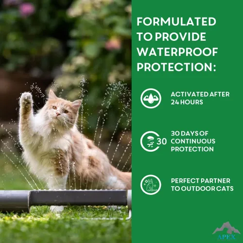 Miniatura 8 de Tratamiento antipulgas Apex Plus para gatos, 1,5+ libras Suministro de 3 meses Gotas para el tratamiento de pulgas y garrapatas para gatos