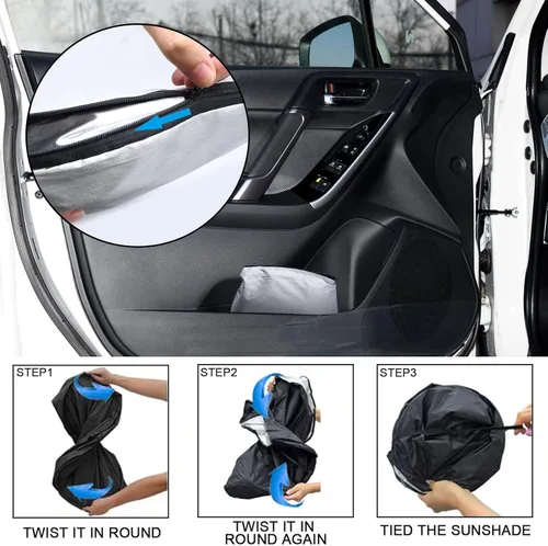 Miniatura 4 de Parasol para parabrisas delantero mejorado 2026 apto para Subaru Forester Crossover, Base, Premium, Sport, Limited 2015-2018, plegable, mantiene tu