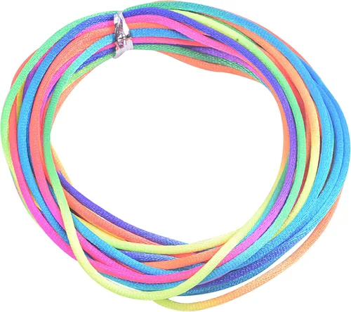 Miniatura 63 de KONMAY 80 Yardas 1.0mm Cordón Rattail de Nylon Satén Seda Trim Hilo para Cuentas para Nudos Chinos, Kumihimo, Trabajo con Cuentas, Macramé, 2-Azul