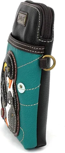 Miniatura 3 de Chala - Bolsa de piel sintética multicolor con correa ajustable para teléfono celular