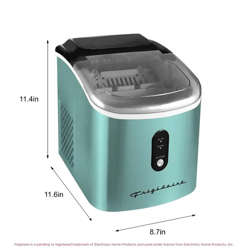 Miniatura 5 de Frigidaire EFIC103 - Máquina de hacer hielo resistente, 26 libras de hielo por día, azul SS Azul inoxidable