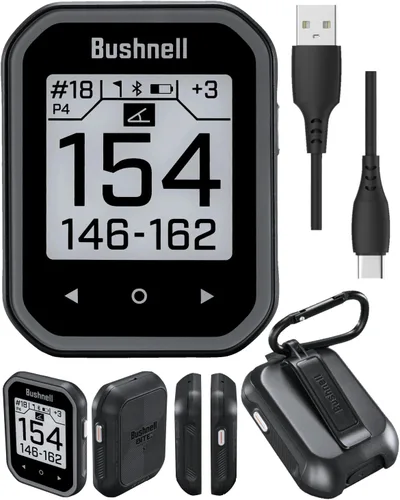 Miniatura 3 de Bushnell Phantom 3 Slope GPS Golf Green con tecnología Slope, pantalla táctil, soporte magnético para carrito con paquete y paño para lentes (negro)