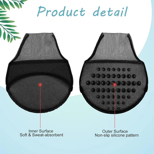 Miniatura 19 de 10 pares de calcetines para mujer con almohadillas acolchadas, almohadillas para el antepié, cojines medios calcetines, protectores antideslizantes