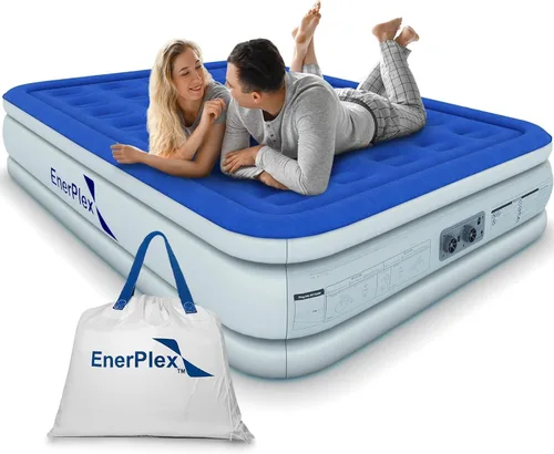 Miniatura 13 de EnerPlex Colchón de Aire con Bomba Incorporada - Colchón Hinchable Autoinflable con Soporte para el Cuello - Cama de Aire Inflable para Viajes