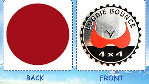 Miniatura 3 de 4 x 4 Adhesivos de emblema automotriz metálico 3D Emblemas metálicos redondos Adhesivos de emblema para coche Compatible con vehículos Jeep BOOBLE