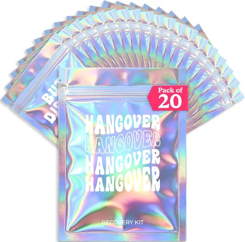 Miniatura 7 de HOUSE OF PARTY Kit de resaca 10 piezas Suministros de despedida de soltera para la última fiesta de discoteca Favores impresos en bolsas