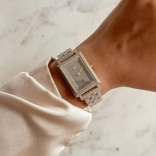 Miniatura 4 de MVMT Reloj cuadrado de cerámica para mujer