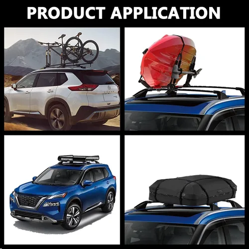 Miniatura 8 de ROKIOTOEX Barras transversales para portaequipajes Rogue Platinum SL Factory 2021-2026 Rogue Platinum SL Rieles de techo empotrados para equipaje