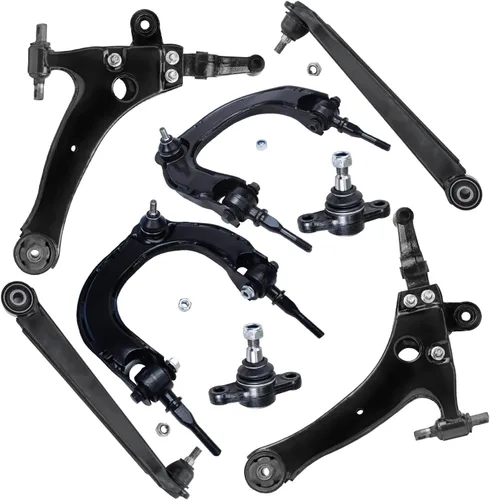 Miniatura 211 de Detroit Axle - Kit de brazos de control de extremo de 8 piezas para Toyota 2001-2003 Highlander 2002-2003 Camry Lexus ES300, 2 conjuntos de brazos