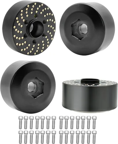 Miniatura 10 de 4 pesos de rueda de latón, adaptador de cubo hexagonal de rueda de latón 1/10 para llantas Beadlock de 1.9 pulgadas/2.2 pulgadas para llantas de 4