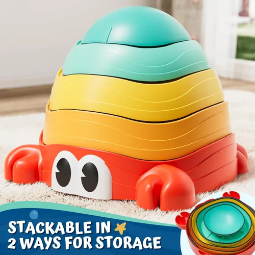 Miniatura 9 de Lehoo Castle Stepping Stones for Kids, Non-Slip Toddler Stepping Stones, Indoor & Outdoor Sensory Toys for Toddlers 1-3, Balance Board Obstacle