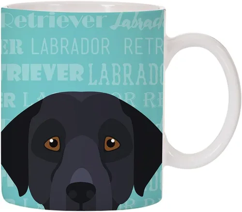 Miniatura 26 de Taza de café de cerámica con diseño de raza de perro de 11 oz (Border Collie)