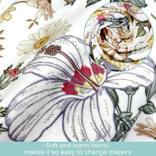 Miniatura 2 de Minky - Funda de almohada para lactancia materna, en forma de U, para bebé, niño y niña, solo funda (flora)