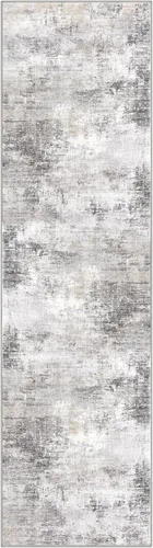 Miniatura 860 de IOHOUZE Alfombra abstracta lavable de 3 x 12 pies para pasillos, antideslizante para cocina, camino de entrada de lana sintética para interiores
