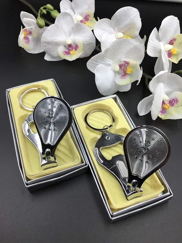Miniatura 2 de (12) Nuevos recuerdos de Quinceañera. Mi dulce 15 princesa regalos de celebración de plata placa de uñas llavero recuerdo de fiesta