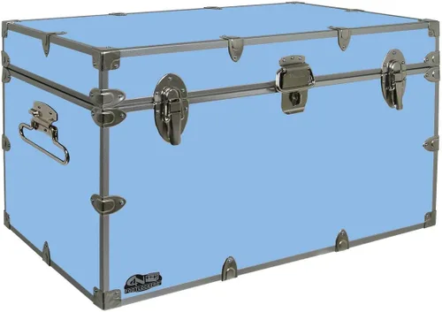 Miniatura 15 de C&N Footlockers - Baúl de almacenamiento XL para graduados - Fabricado en los Estados Unidos - Baúl de acero para dormitorio universitario y Rojo