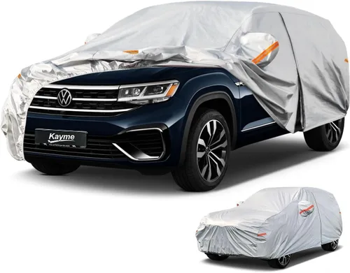 Miniatura 111 de Kayme - Cubierta completa impermeable de 6 capas para automóvil, apta para todo clima, protección para exteriores contra lluvia, rayos ultravioleta