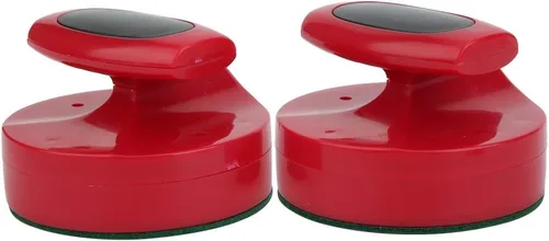 Miniatura 7 de Discos de repuesto de hockey de aire rojo y porteros deslizantes para mesas de juego, empujadores de hockey de aire, juego de empujador deslizante