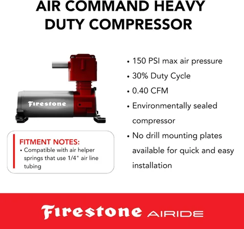 Miniatura 5 de Firestone Airide 2168 Air Command - Compresor resistente con kit de medidor analógico Relleno de doble punto Fácil de instalar Mejor