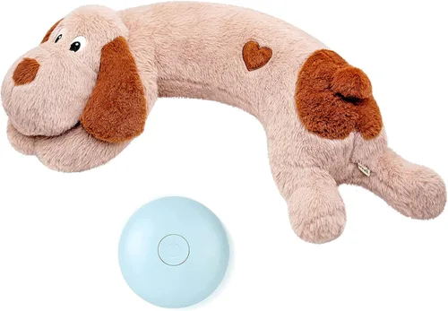 Miniatura 19 de WEOK Juguete de latido del corazón para cachorros, Almohada de acurrucamiento cómoda, Ayuda para aliviar la ansiedad del perro, Juguete de peluche