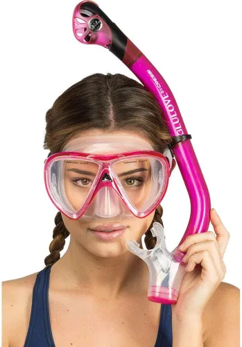 Miniatura 4 de Cressi Kit de snorkel para adultos, máscara y snorkel seco - Equipo de calidad para descubrir el mundo submarino - Ikarus & Orion Dry: Diseñado