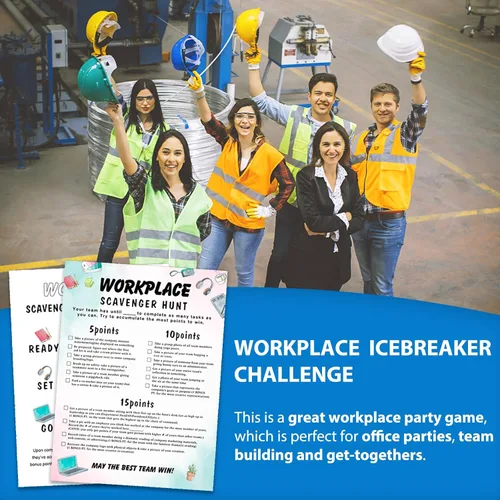 Miniatura 4 de Búsqueda del tesoro de fotos de fiesta de trabajo, juego de fiesta de oficina y desafío de rompehielos, búsqueda del tesoro en el lugar de trabajo