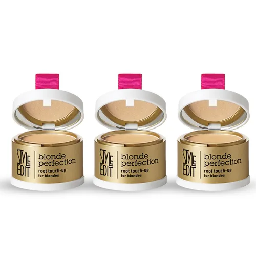 Miniatura 27 de Style Edit Polvo de retoque de raíz para cabello marrón claro Color de cabello para cubrir canas y raíces Polvo de línea capilar con infusión