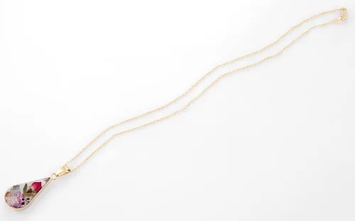 Miniatura 7 de Amazon Essentials Collar con colgante de flor prensada de plata de ley y oro sobre plata esterlina (anteriormente colección Amazon)