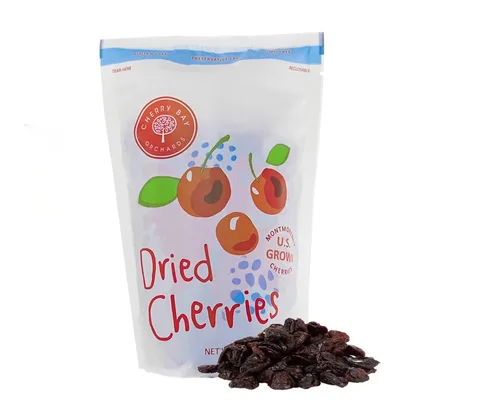 Cherry Bay Orchards - Cerezas Agrias Montmorency Secas - Bolsa de 16 oz 100% Nacional, Natural, Certificado Kosher, Sin Gluten y Sin OGM - Empacado