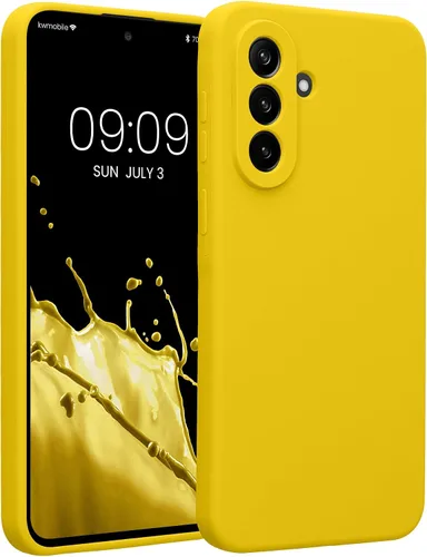 Miniatura 121 de kwmobile Funda compatible con Samsung Galaxy A13 4G - Funda delgada de silicona TPU - Acabado suave al tacto - Amarillo radiante