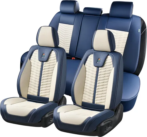 Miniatura 22 de FLORICH Fundas de asiento para automóviles, fundas de asiento impermeables, fundas de asiento de cuero para automóvil, paquete de 2, protector