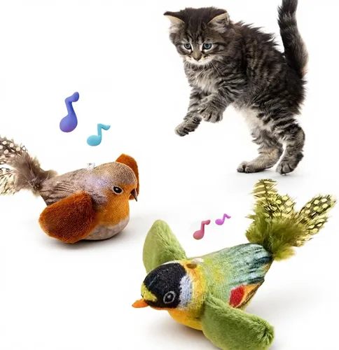 Miniatura 9 de Paquete de 2 juguetes para gatos con hierba gatera que estimulan los instintos naturales de caza de los gatos de interior, juguete interactivo
