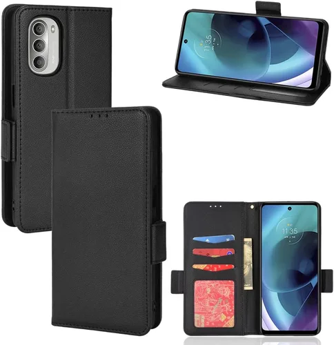 Miniatura 14 de Funda de piel sintética compatible con Motorola Moto E22 4G, funda de piel sintética compatible con Motorola Moto E22i 4G, color negro