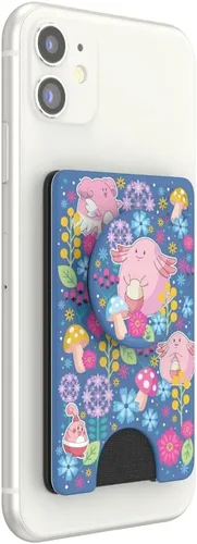 Miniatura 2 de Cartera para teléfono PopSockets con agarre expandible para teléfono, tarjetero para teléfono, Pokémon - Chansey Wonderland